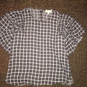 Checkered blouse- business attire